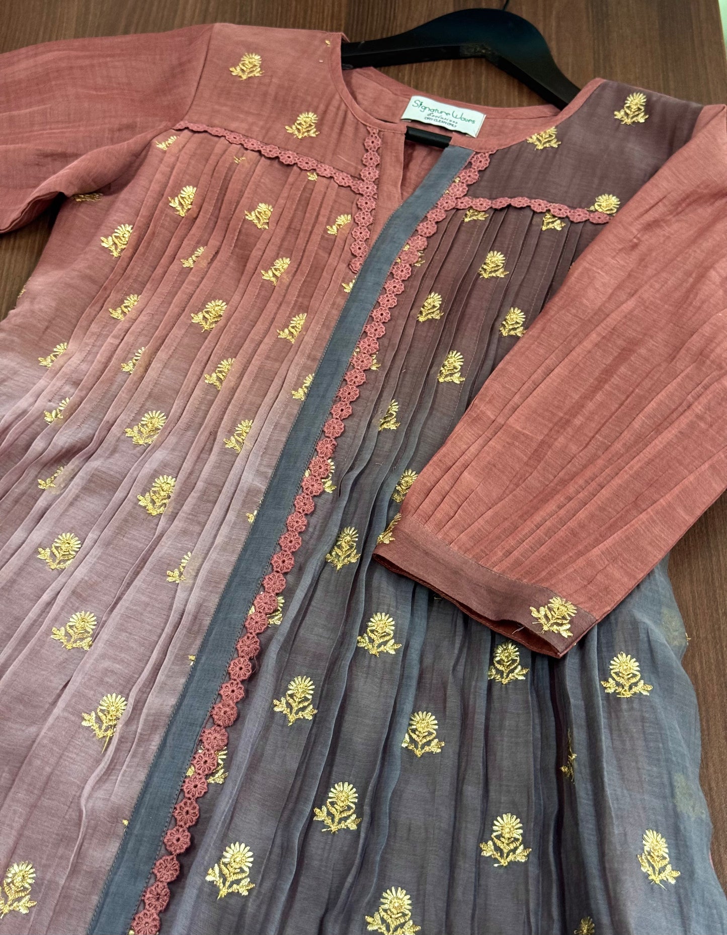 Palette Dreams - Ombre dyed pure banarasi chanderi