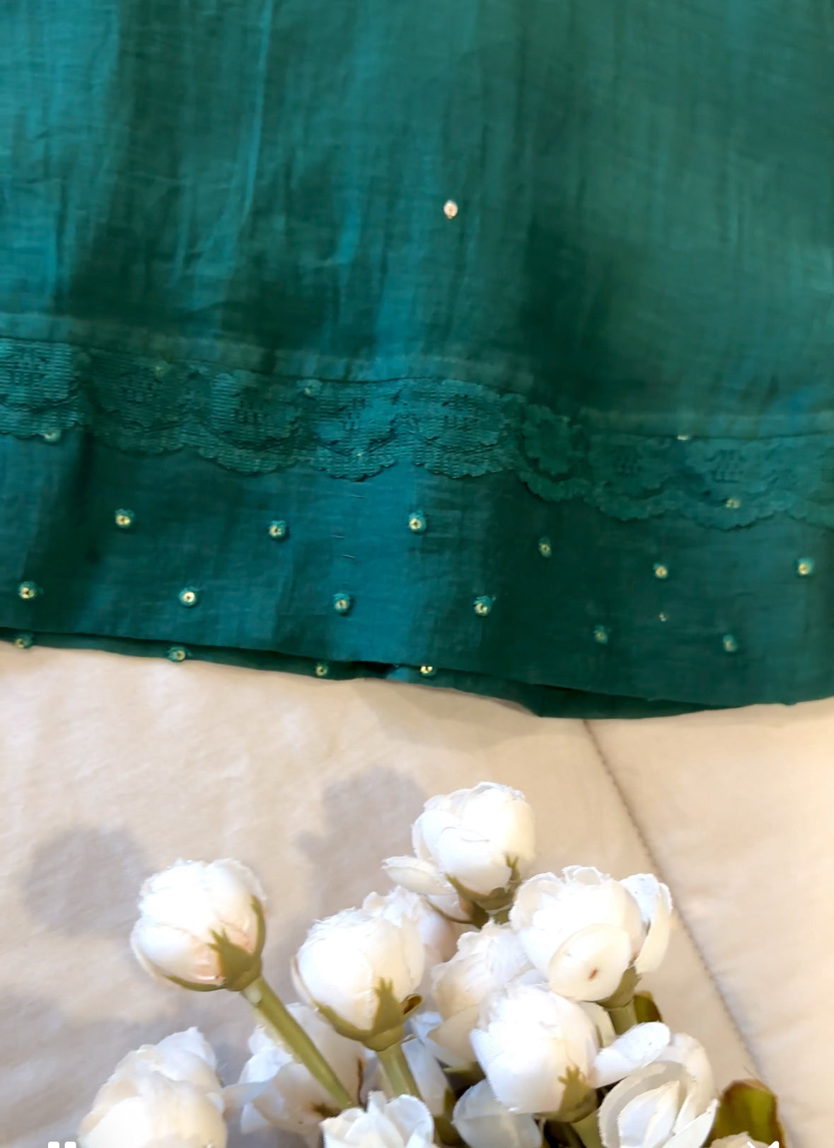 Soul in Green – Chanderi A-Line Suit Set