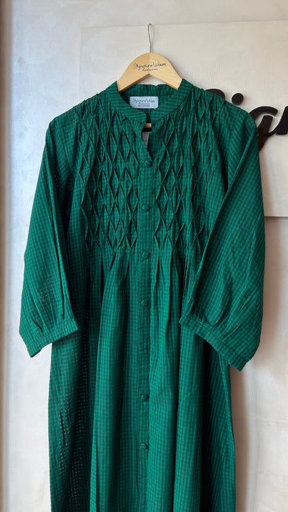 COTTON CHECKS - GREEN