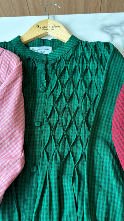 COTTON CHECKS - GREEN