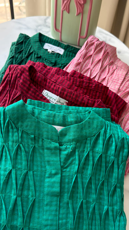 COTTON CHECKS - RED