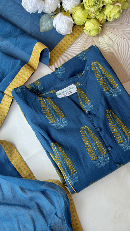 COTTON CRUSH IN BLUE