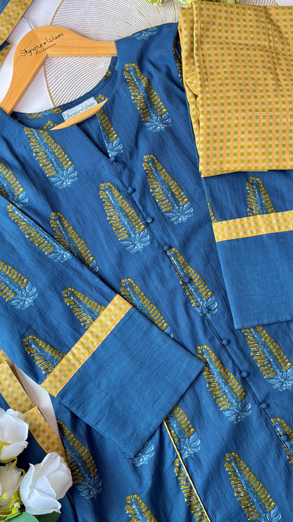 COTTON CRUSH IN BLUE
