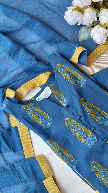 COTTON CRUSH IN BLUE