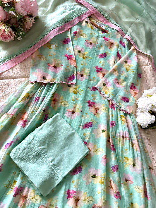 Aafreen Pastel Floral Set – Soft Elegance in Bloom