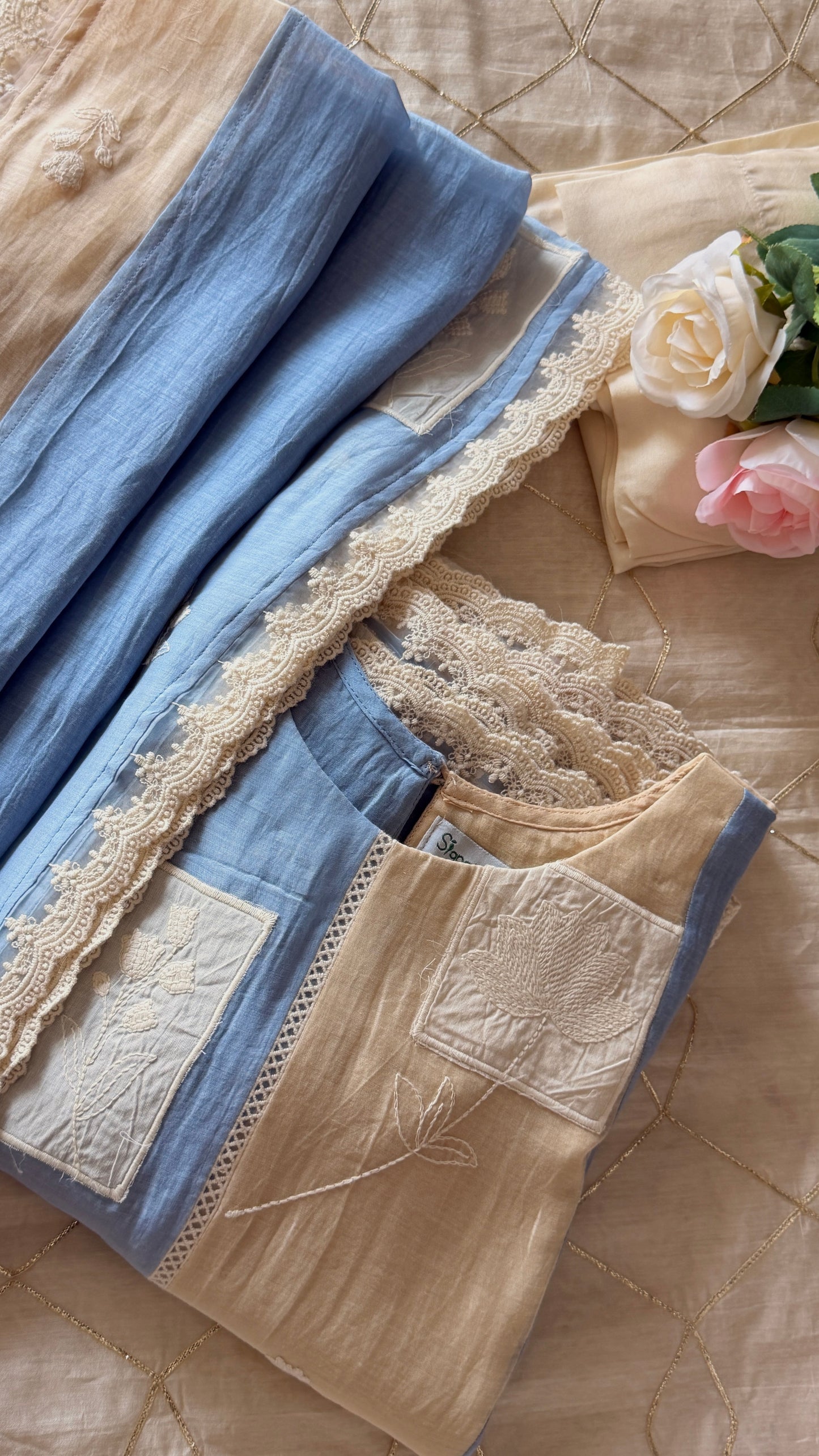 MUTED BLUE BEIGE