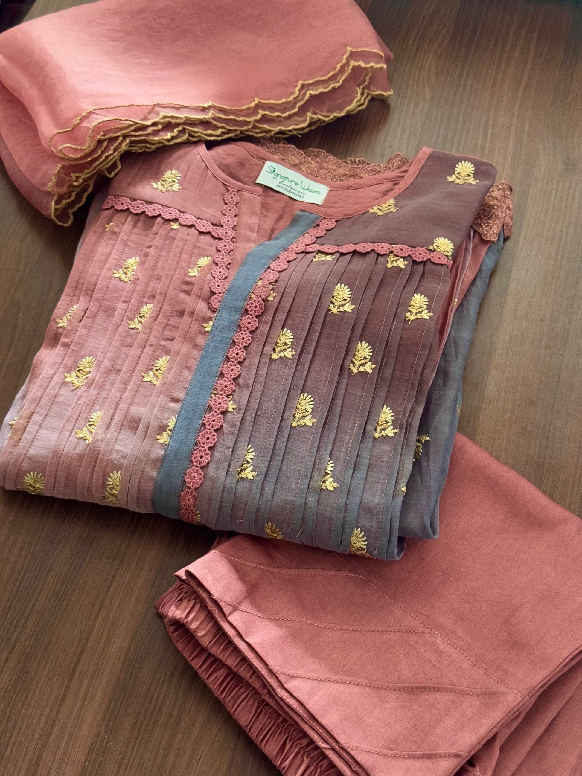 Palette Dreams - Ombre dyed pure banarasi chanderi